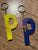 "P" Zodiac Initial Keychains