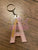 "A" Zodiac Initial Keychains