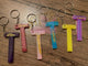 "T" Zodiac Initial Keychains