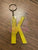 "K" Zodiac Initial Keychains