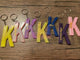 "K" Zodiac Initial Keychains