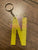 "N" Zodiac Initial Keychains