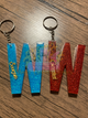 "W" Zodiac Initial Keychains