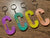 "C" Zodiac Initial Keychains