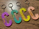 "C" Zodiac Initial Keychains