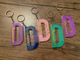 "D" Zodiac Initial Keychains